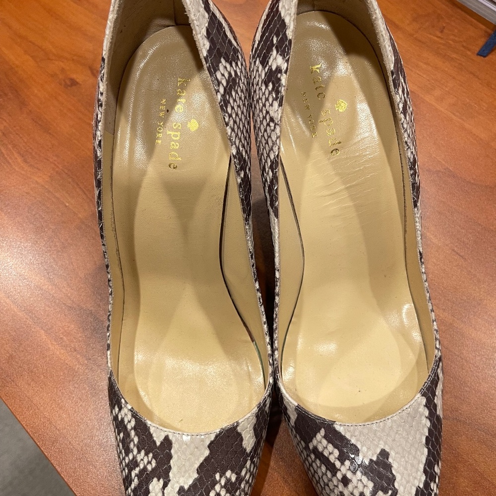 Kate Spade Snakeskin wedges
